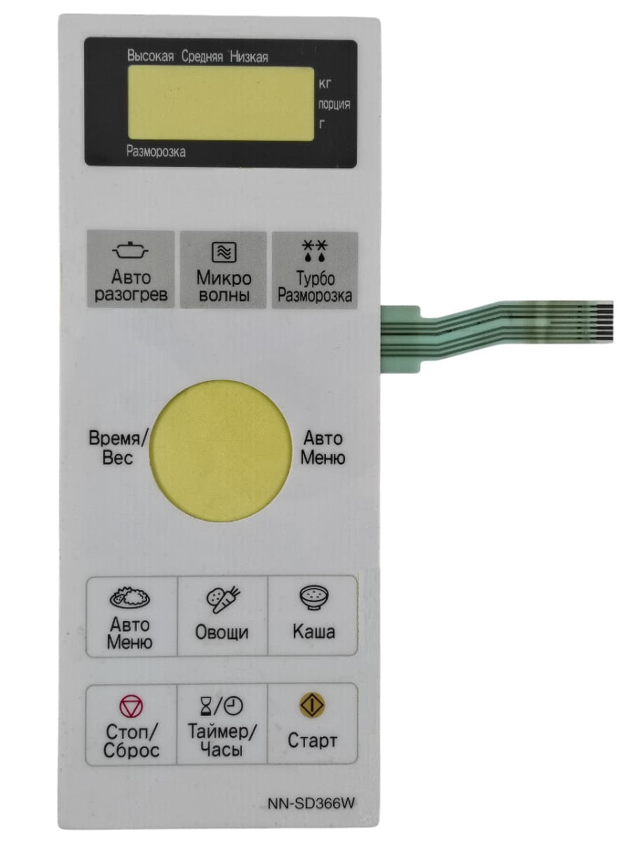 картинка Panasonic F630Y8H70HZP Сенсорная панель для СВЧ (микроволновой печи) NN-SD366W ZPE, ZTE от магазина Интерком-НН