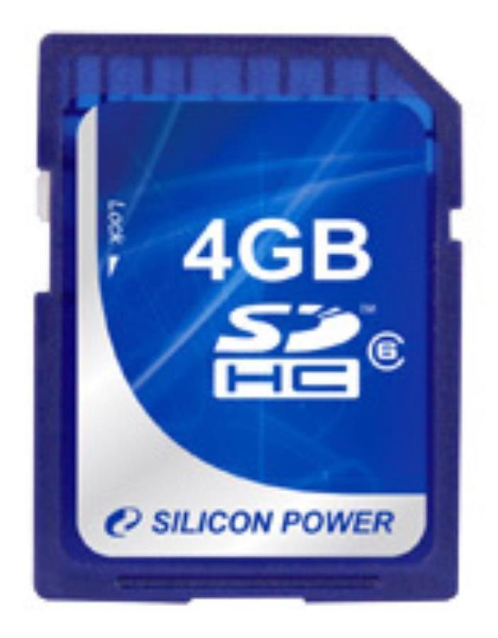 картинка Память SD 4Gb Silicon Power SDHC class10 от магазина Интерком-НН