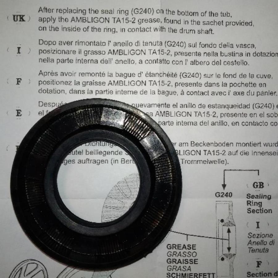 картинка Сальник 35х62х10 Атлант 750000100 (Vupre 46943) бака стиральной машины   от магазина Интерком-НН