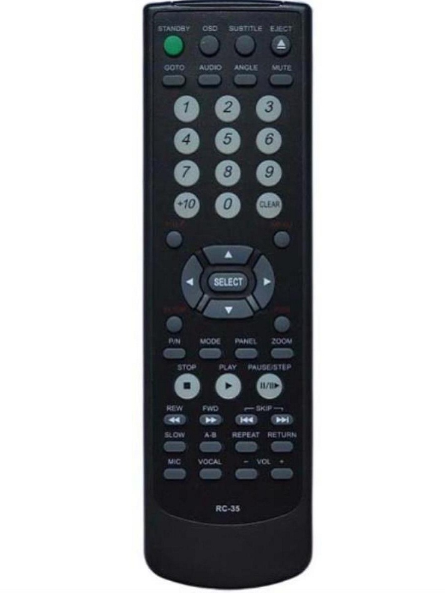 картинка Huayu RC-35 (16160) пульт дистанционного управления (ПДУ) для DVD-плеера BBK от магазина Интерком-НН