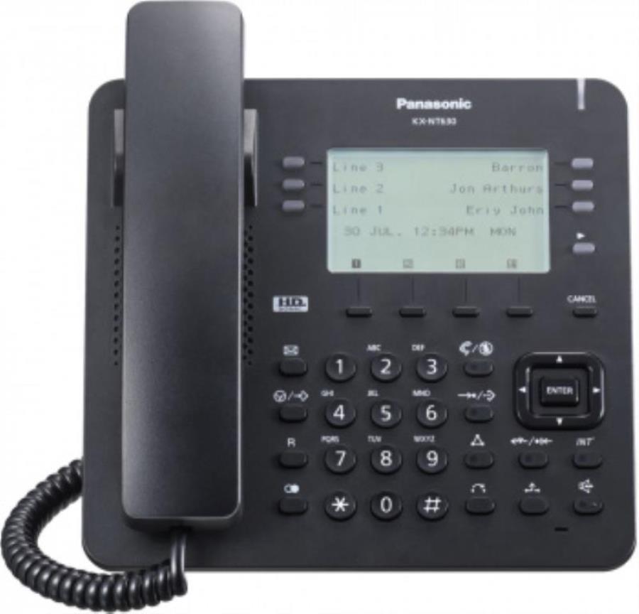 картинка Телефон IP Panasonic KX-NT630RU-B черный от магазина Интерком-НН