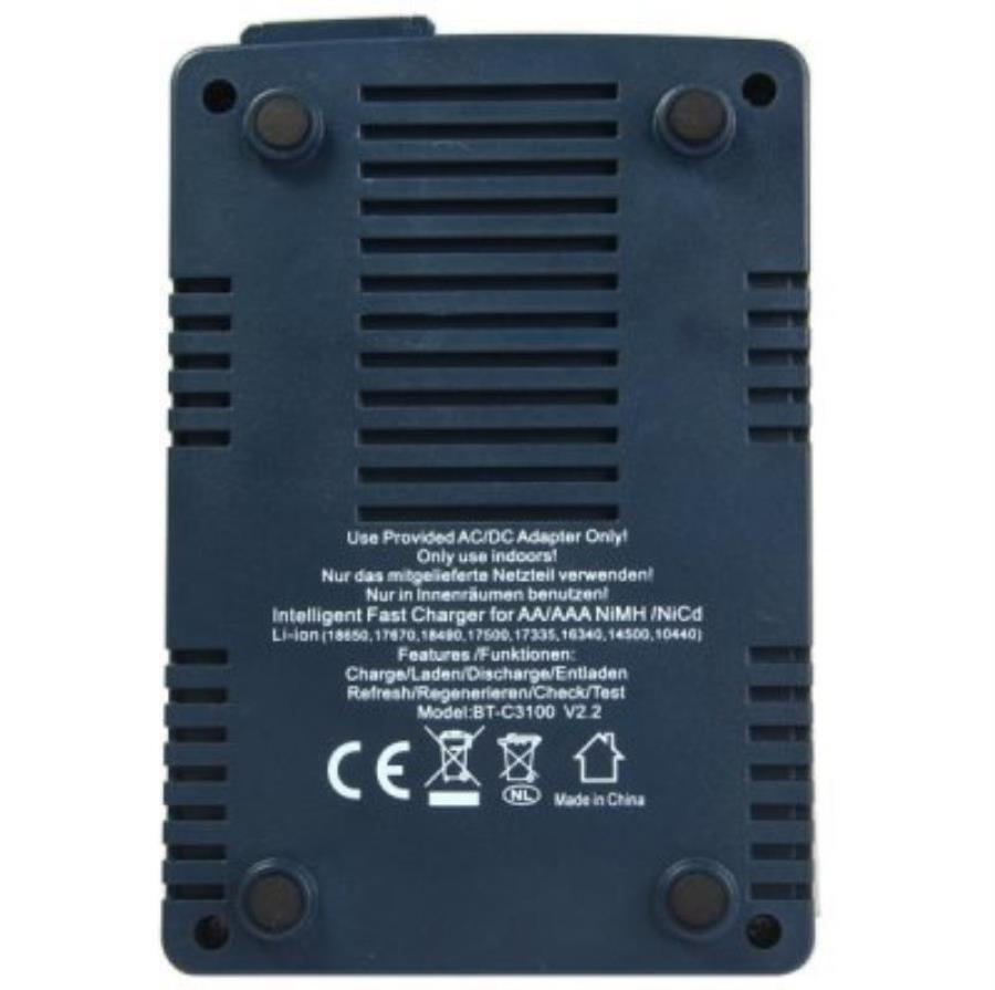 картинка Opus BT-C3100 v2.2 Универсальное зарядное устройство на 4 аккумулятора Ni-Cd / Ni-Mh и Li-Ion от магазина Интерком-НН