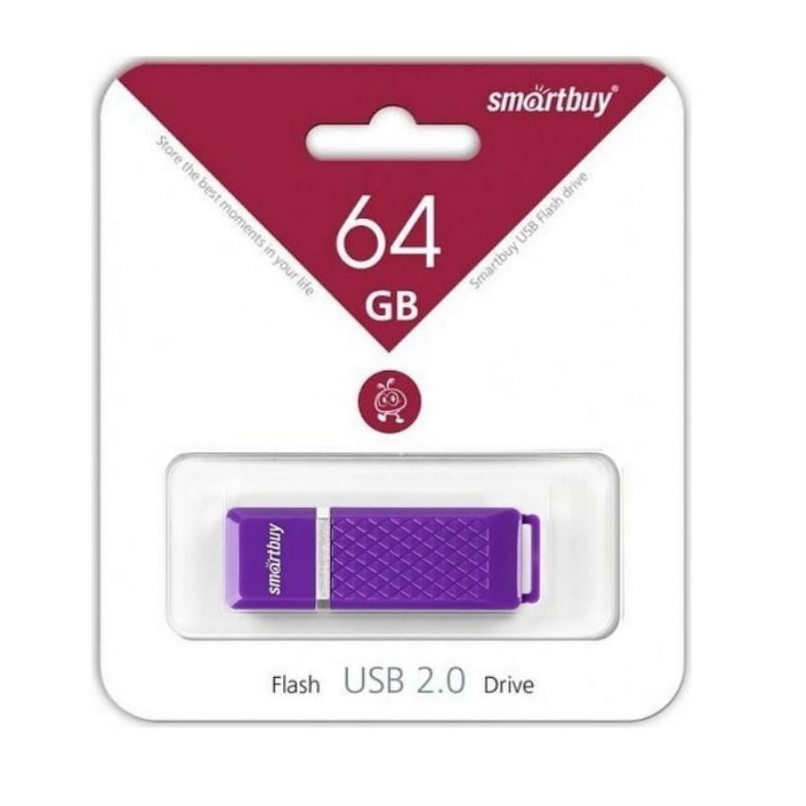 картинка Память USB 64Gb Smart Buy Quartz фиолетовый 2.0 (SB64GBQZ-V) от магазина Интерком-НН