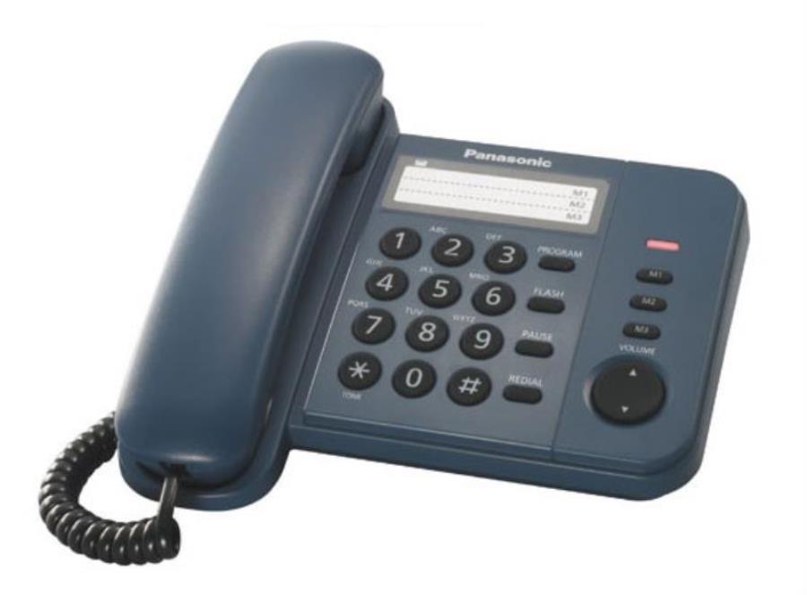 картинка Panasonic KX-TS2352RUC проводной телефон, цвет синий от магазина Интерком-НН