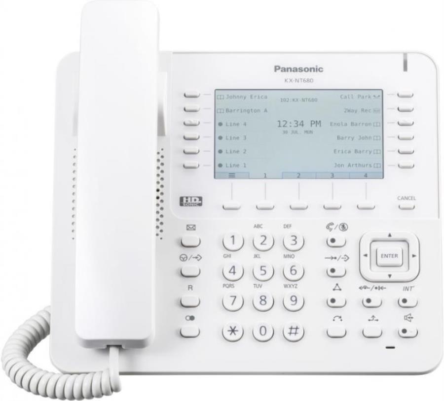 картинка Телефон IP Panasonic KX-NT680RU белый от магазина Интерком-НН