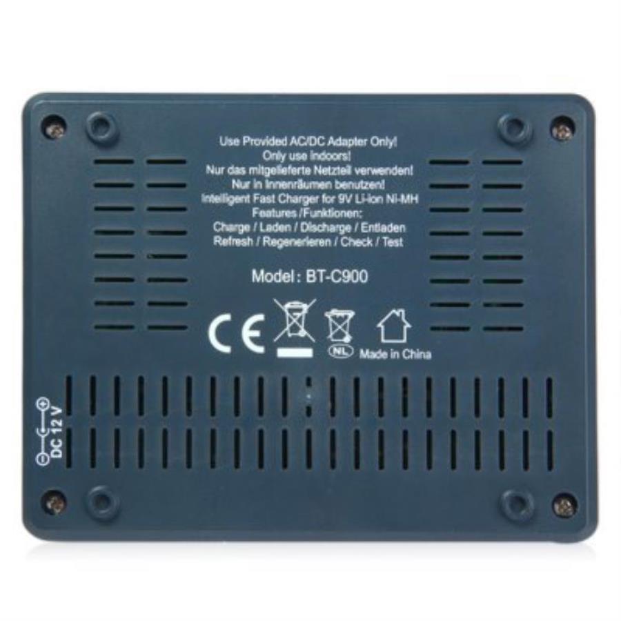 картинка Opus BT-C900 Универсальное зарядное устройство на 4 аккумулятора Ni-MH/Ni-Cd тип "Крона" от магазина Интерком-НН