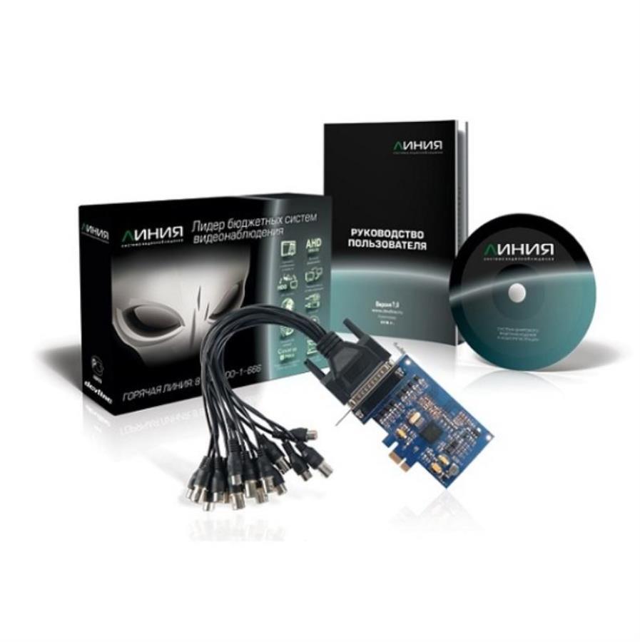 картинка Плата видеозахвата Линия PCI-E 8x25А Hybrid IP от магазина Интерком-НН