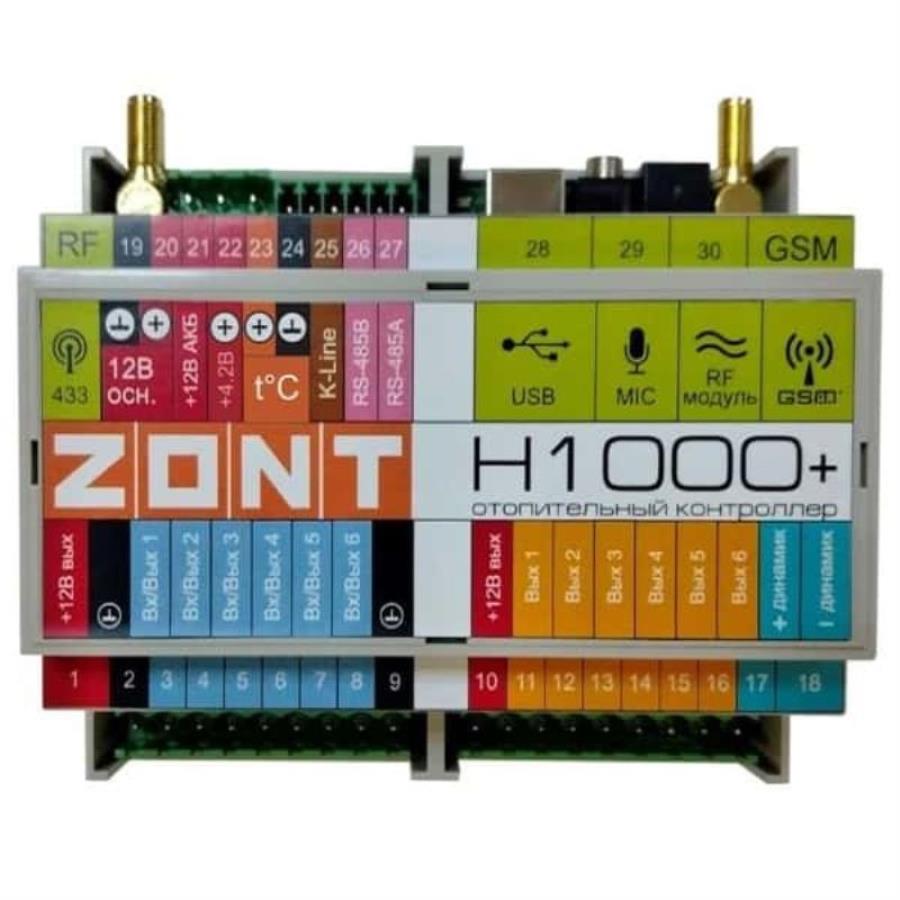 картинка ZONT H1000+ универсальный контроллер (GSM/Wi-Fi) для систем отопления   от магазина Интерком-НН