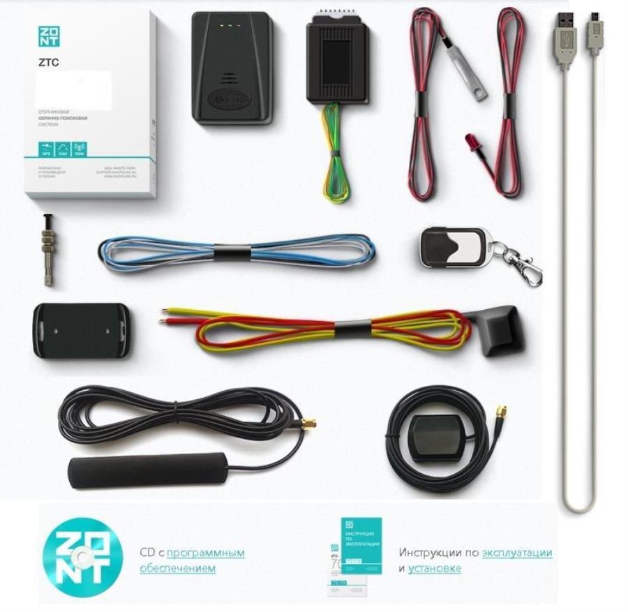 картинка ZONT ZTC-701M Спутниковая охранно-поисковая система с GPS и GSM (автомобильный трекер, сигнализация) от магазина Интерком-НН
