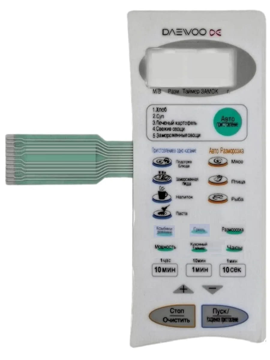 картинка Daewoo 3518521620 TH-KOG-370A0S Сенсорная панель для СВЧ (микроволновой) пачи KOG-370A0S от магазина Интерком-НН