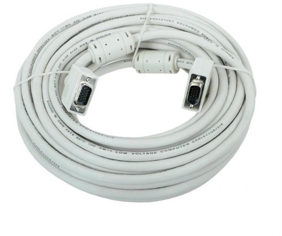 картинка Кабель VGA 15м Gembird 2 фильтра тройное экранирование CC-PPVGA-20M от магазина Интерком-НН