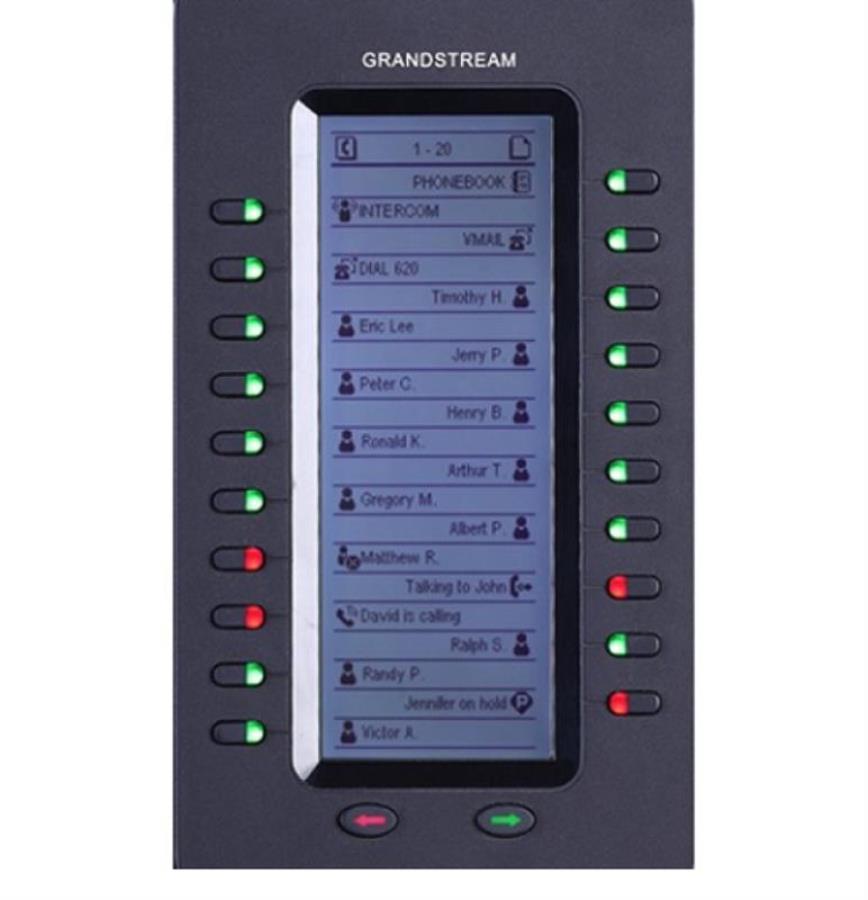 картинка GXP2200EXT Модуль расширения Grandstream, 20 программируемых клавиш,  графический LCD дисплей от магазина Интерком-НН