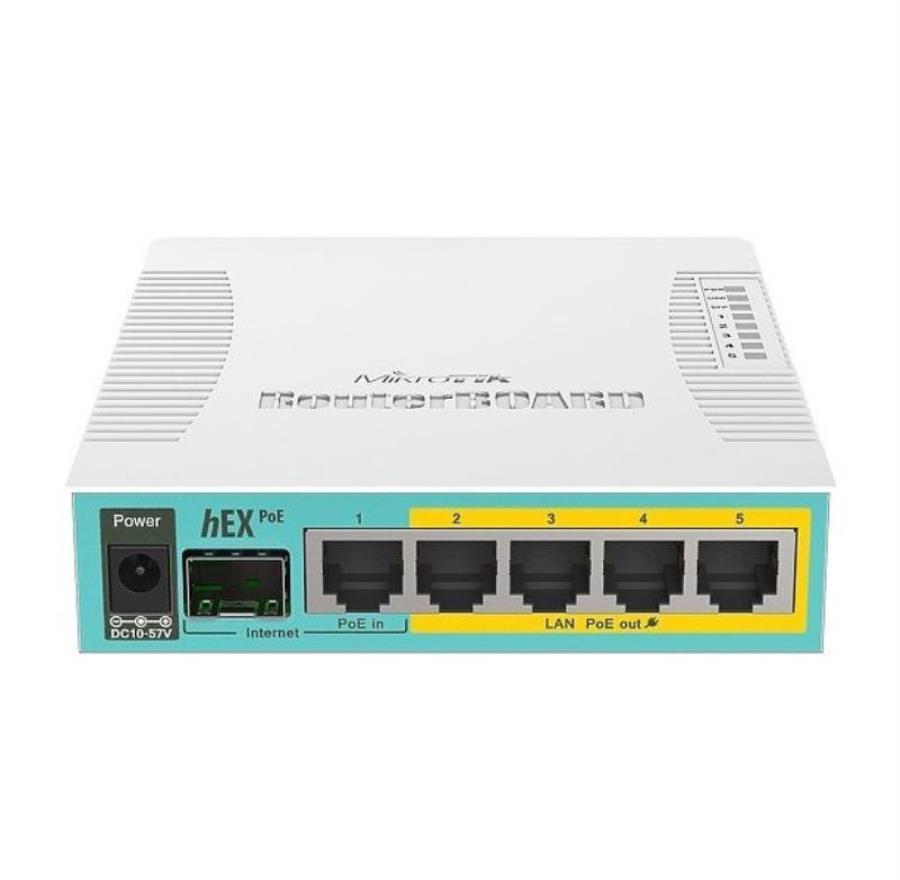 картинка MikroTik RB960PGS hEX PoE  Маршрутизатор 5xGLAN + SFP от магазина Интерком-НН