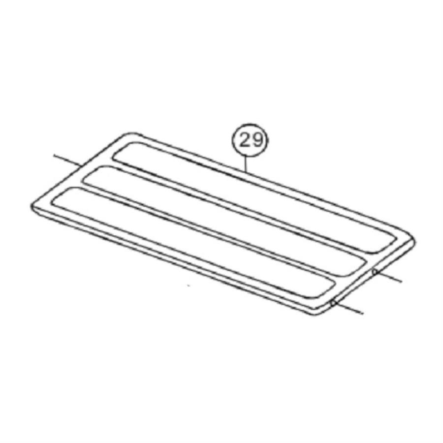 картинка Panasonic CWE031044A верхняя крышка наружного блока кондиционера YW7MKD, YW9MKD, YW12MKD, PA7DKD от магазина Интерком-НН