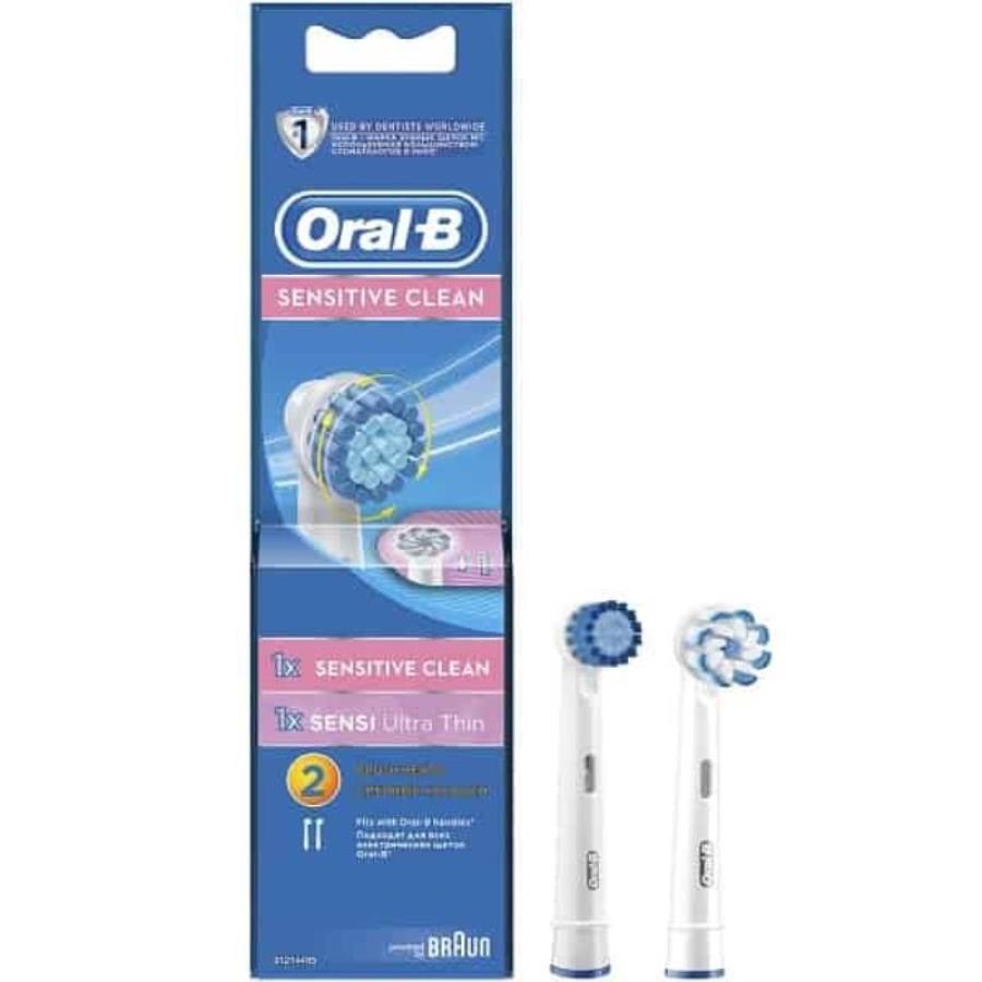 картинка Braun Oral-B  80301122 (EBS17+EB60) Насадка Sensitive и Sensi UltraThin для зубной щетки  от магазина Интерком-НН