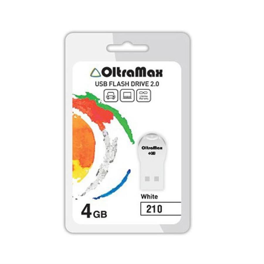 картинка Память USB 4Gb OltraMax 210 белый (OM-4GB-210-White) от магазина Интерком-НН