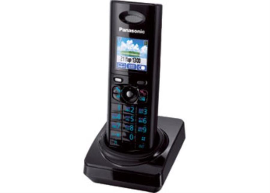 картинка Panasonic KX-TGA820RUB - Дополнительная трубка DECT (радиотелефон) , цвет: черный уп. OEM, без аккум от магазина Интерком-НН
