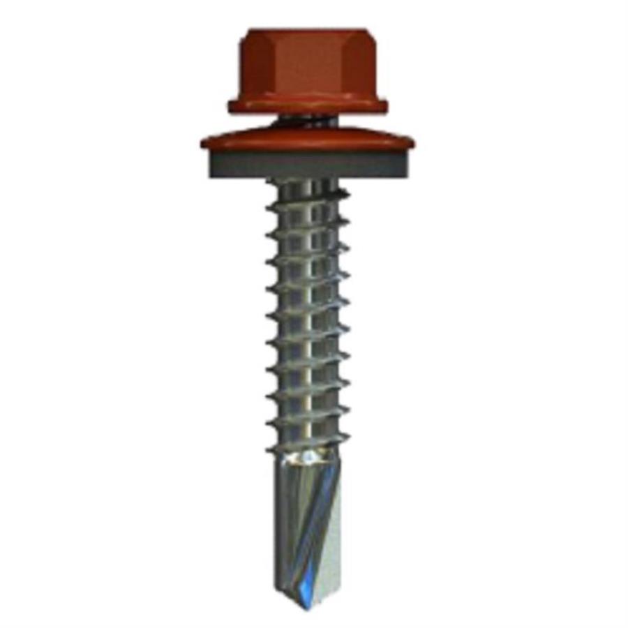 картинка Саморезы кровельные DAXMER 4,8x29 RAL8004 наконечник сверло (уп. 250 шт) от магазина Интерком-НН