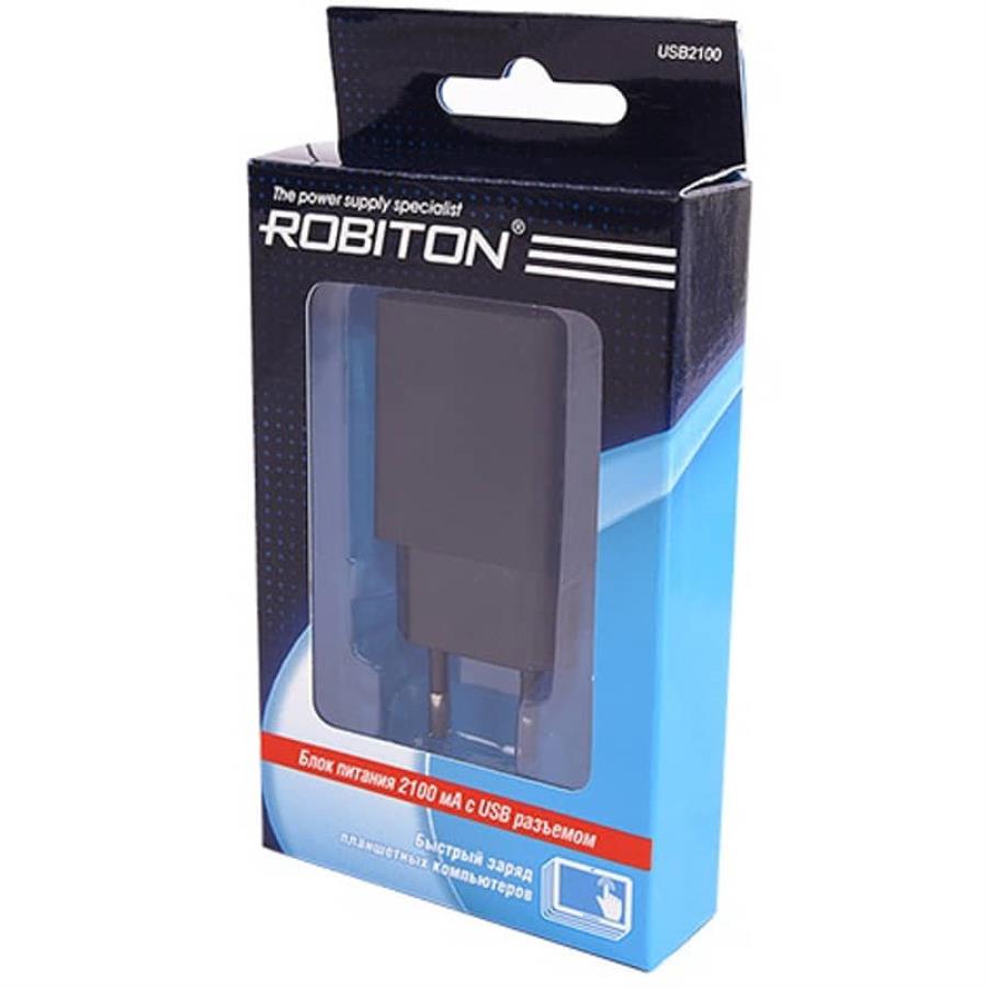 картинка Robiton USB2100 Блок питания с USB выходом BL1 черный от магазина Интерком-НН