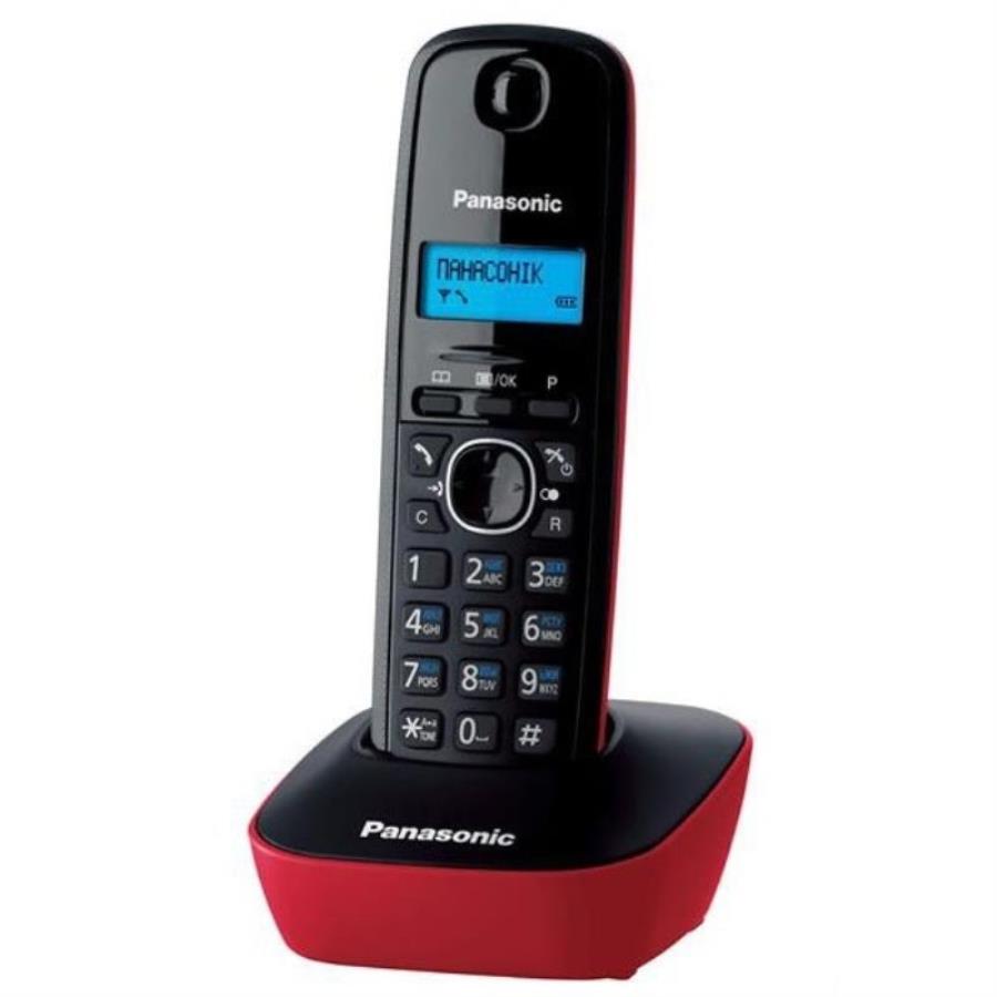 картинка Panasonic KX-TG1611RUR - DECT (радиотелефон) , цвет: красный  от магазина Интерком-НН