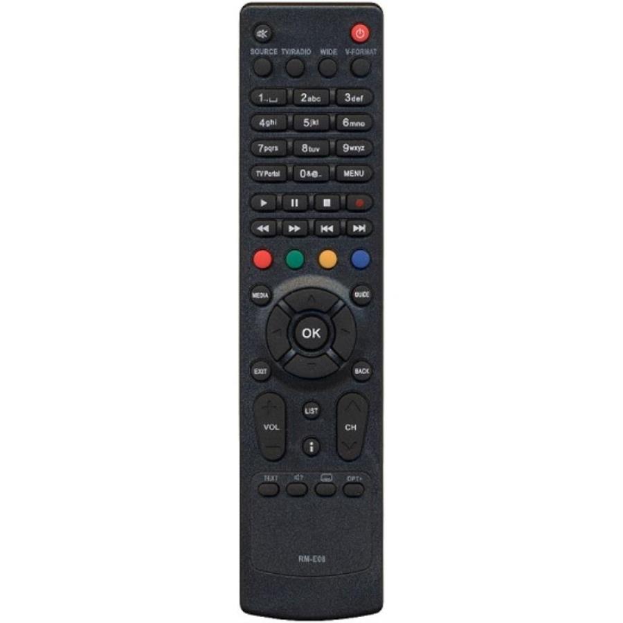 картинка Huayu RM-E08 (17203) пульт дистанционного управления (ПДУ) для спутникового ресивера HUMAX VAHD-3100 от магазина Интерком-НН