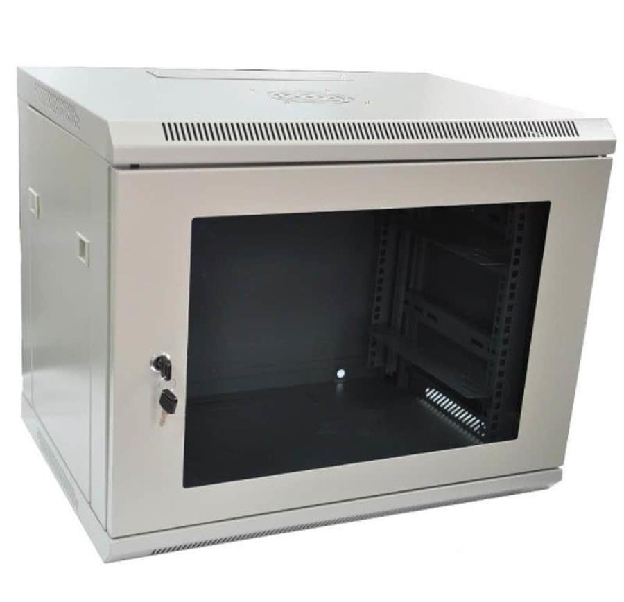 картинка Шкаф настенный 19" 9U серия WM (570х600х500), разборный, серый Netko от магазина Интерком-НН