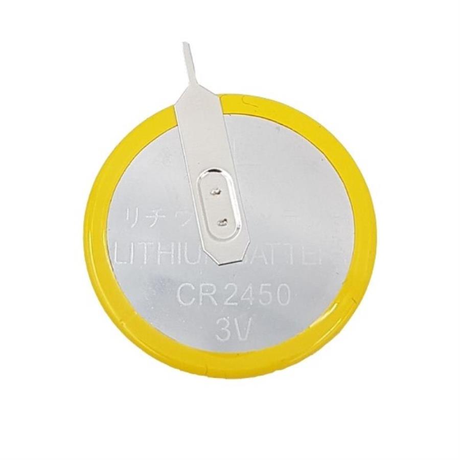 картинка CR2450-VPT Элемент питания (батарейка) c выводами под пайку с торца от магазина Интерком-НН