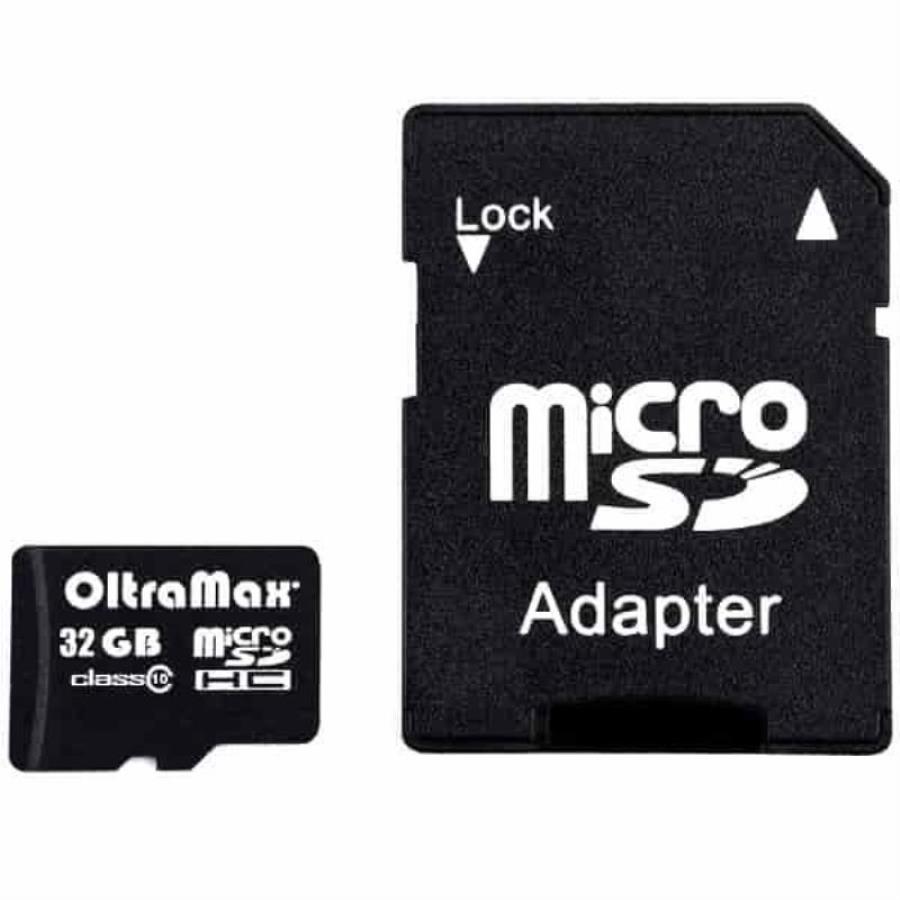 картинка Память microSDHC 32Gb OltraMax class10 с адаптером (OM032GCSDHC10-AD) от магазина Интерком-НН