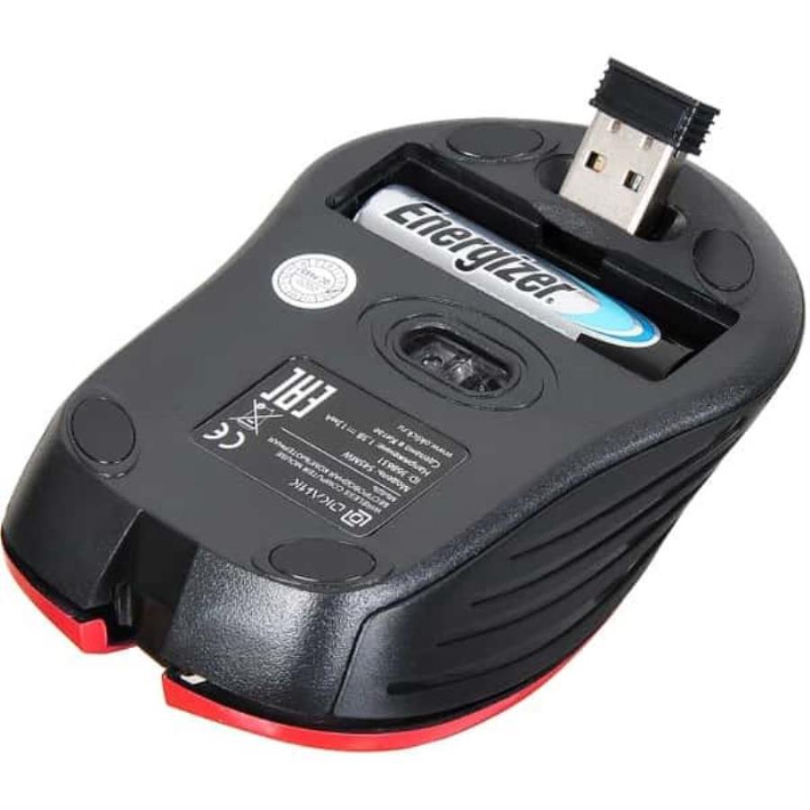 картинка Oklick 545MW Мышь беспроводная USB, чёрный/красный от магазина Интерком-НН