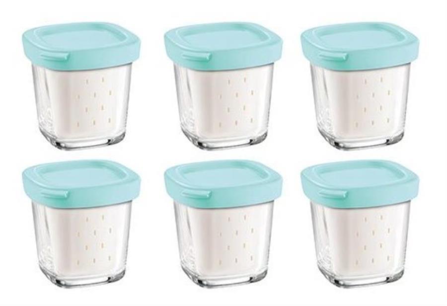 картинка Tefal XF100101 комплект баночек для йогуртницы (уп. 6шт) от магазина Интерком-НН