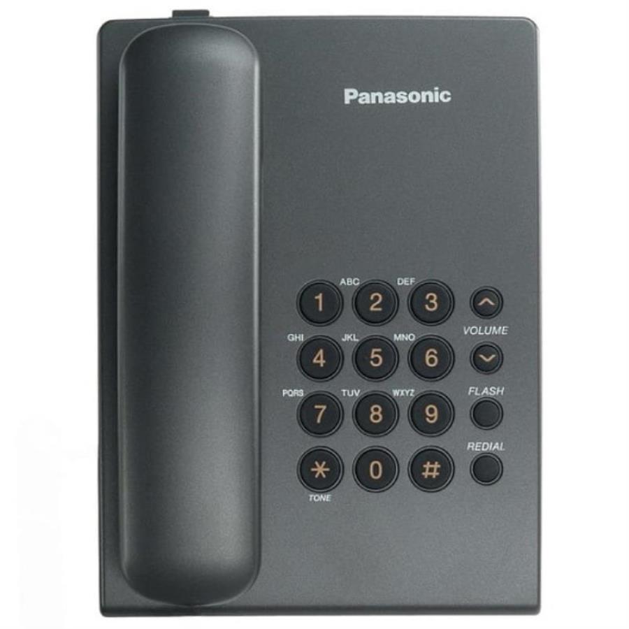картинка Panasonic KX-TS2350RUT проводной телефон, цвет темно-серый металлик от магазина Интерком-НН