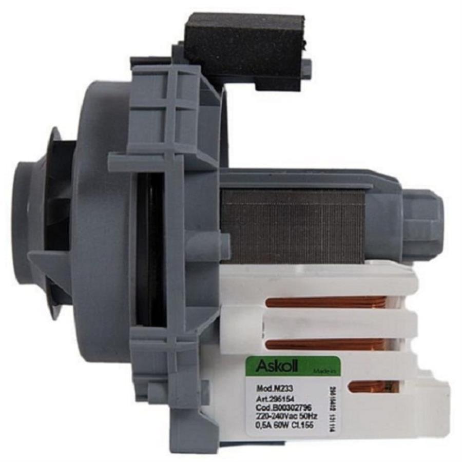 картинка Askoll C00302796 насос циркуляционный (помпа ) M233 60Вт 0,5А для посудомоечной машины  от магазина Интерком-НН