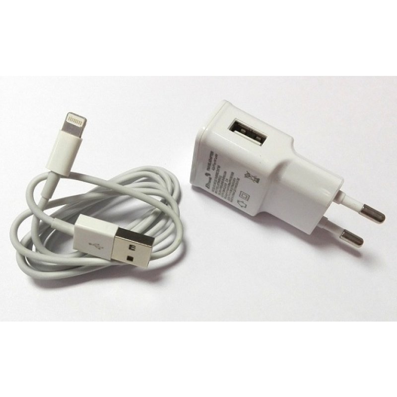 картинка Сетевое ЗУ Eltronic Premium iPhone 5G/S/C/6/6 Plus с USB выходом (2100mAh), белый 5512 от магазина Интерком-НН
