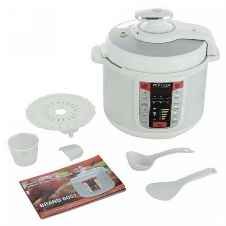 картинка BRAND 6051 Мультиварка-скороварка 1000Вт, 5 л, 14 программ приготовления от магазина Интерком-НН