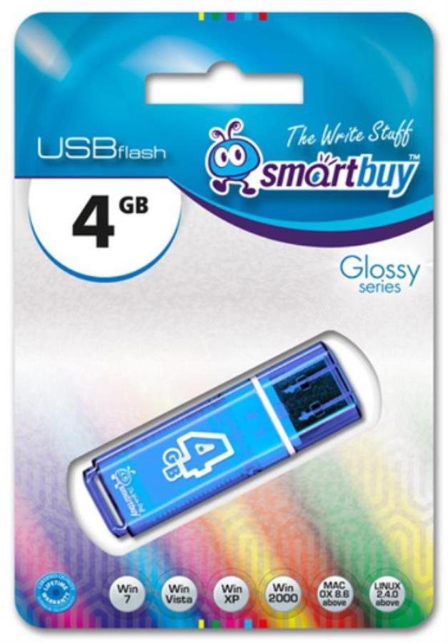 картинка Память USB 16Gb Smart Buy Glossy синий от магазина Интерком-НН