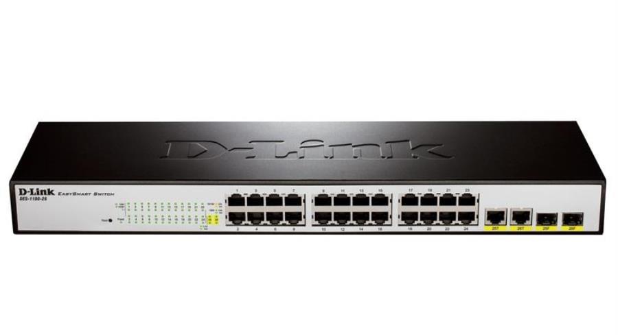 картинка Коммутатор DES-1100-26/A1A D-Link EasySmart с 24 портами 10/100Base-TX D-Link от магазина Интерком-НН