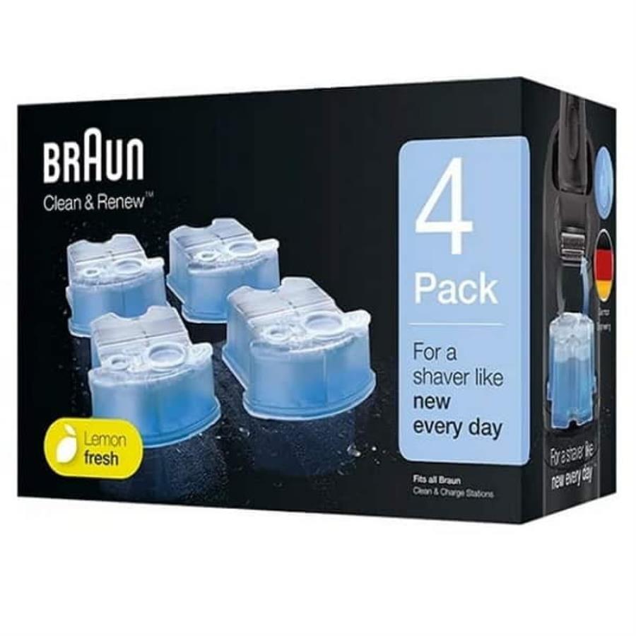 картинка Braun 81667757 сменные картриджи CCR4 (4шт) с чистящей жидкостью для систем самоочистки бритв  от магазина Интерком-НН