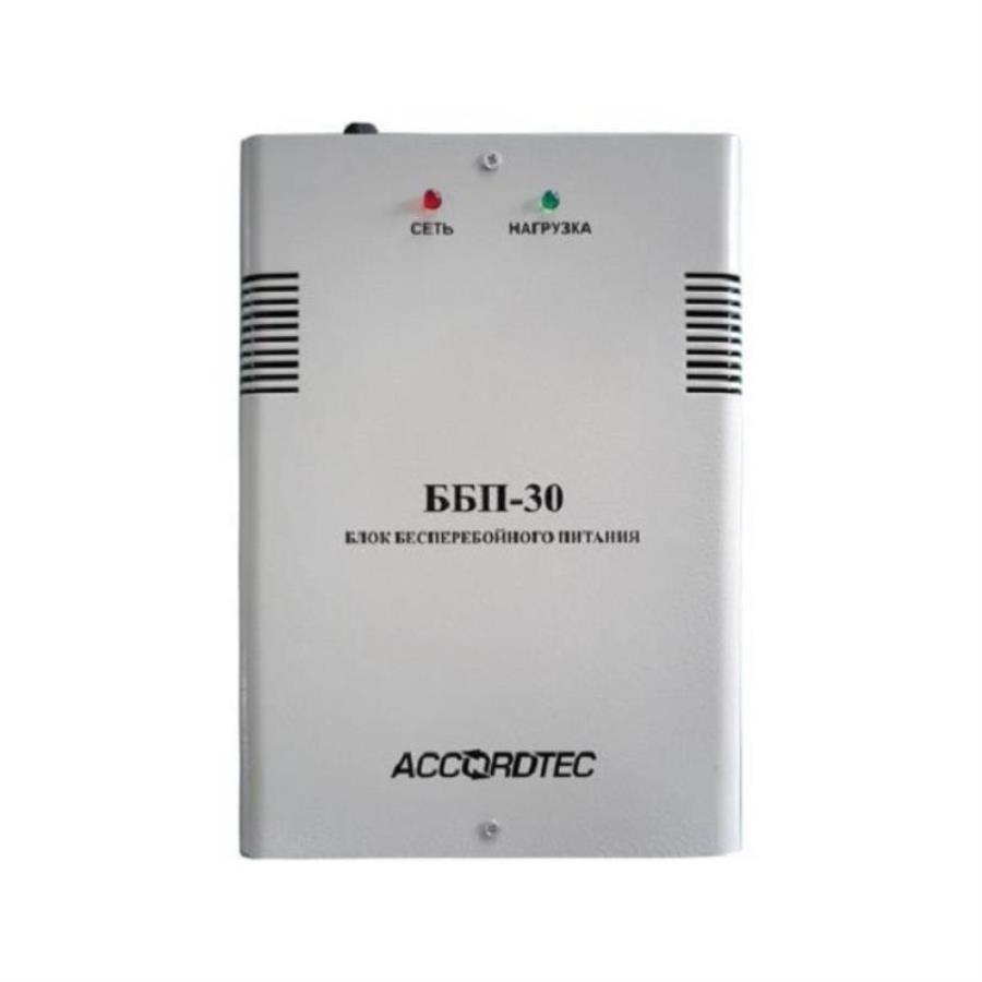 картинка AccordTec ББП-30 (исп. 1) Блок бесперебойного питания , DC 13.6 V, номинальный ток нагрузки 3,0 А от магазина Интерком-НН