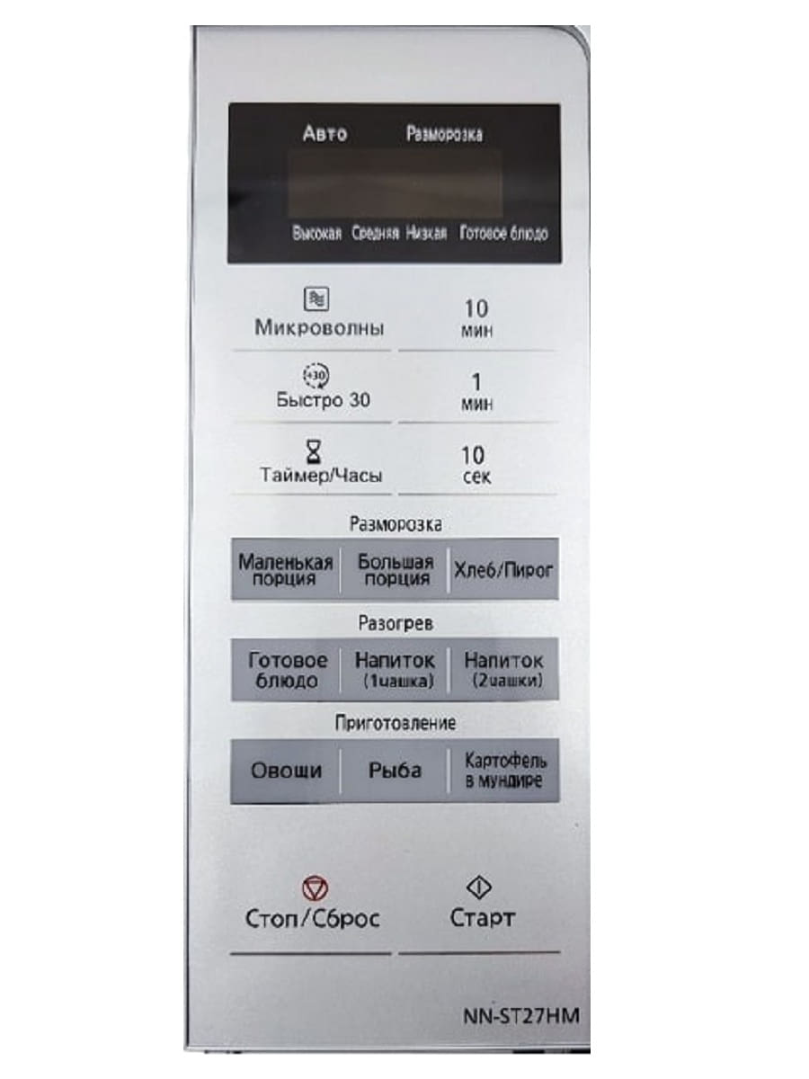 картинка Panasonic 16070000B22090 сенсорная панель управления для микроволновой печи NN-ST27HM ZPE от магазина Интерком-НН