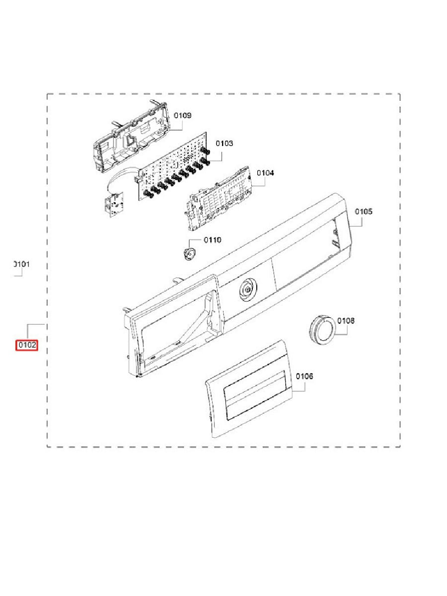 картинка Bosch 11052739 Панель управления стиральной машины Bosch WHA122 от магазина Интерком-НН