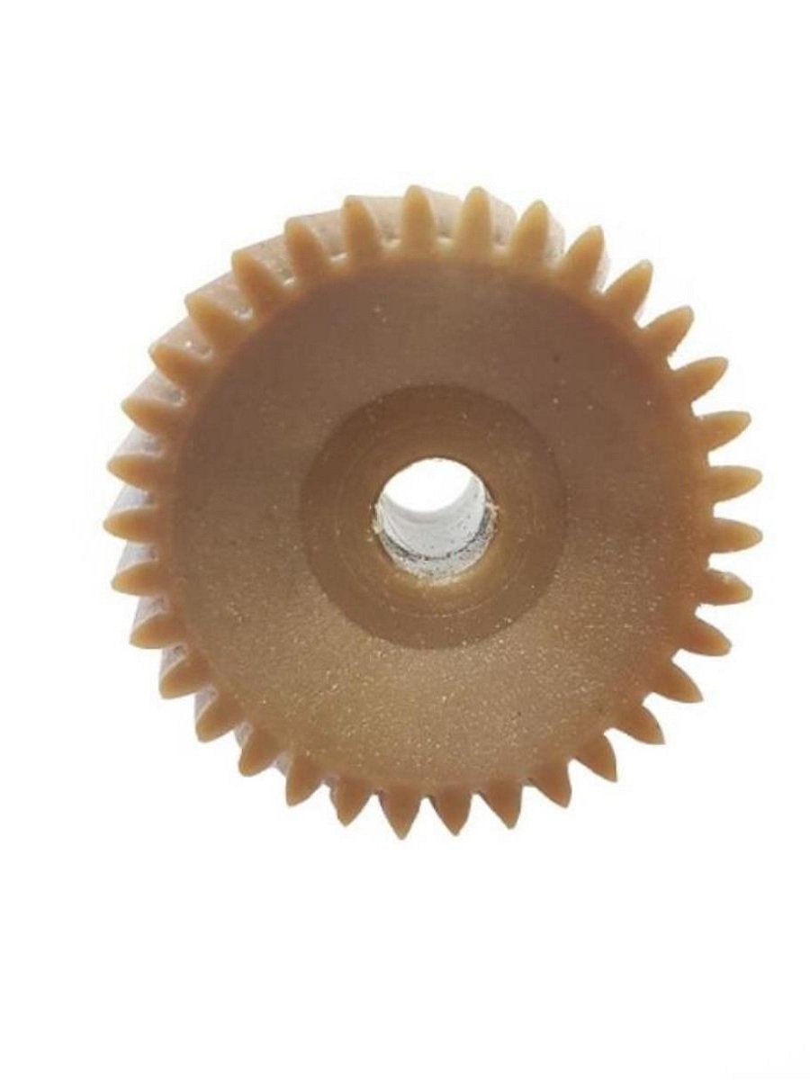 картинка Шестерня для мясорубки Эльво (14.123-EV)  D=37/18мм, H-24мм, 12 прямых и 34 косых зубьев от магазина Интерком-НН