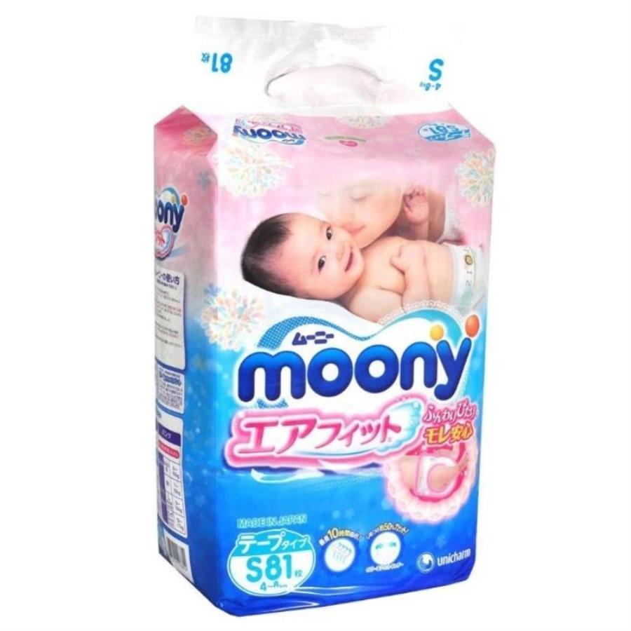 картинка Moony S Подгузники на липучках, 4-8кг, 81шт от магазина Интерком-НН