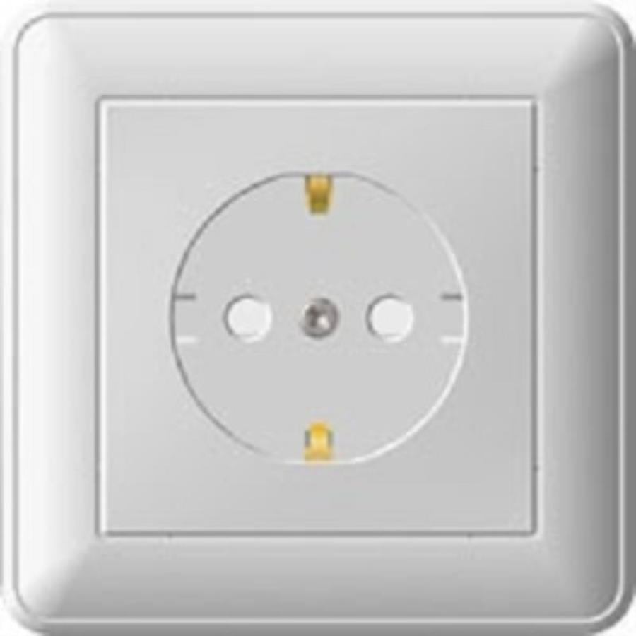 картинка ЕвроРозетка электр. W59х1 скр. с/з 16А(бел.) РС16-152-18 от магазина Интерком-НН