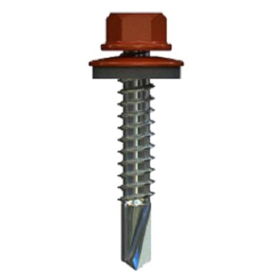 картинка Саморезы кровельные DAXMER 4,8x29 RAL8004 наконечник сверло (уп. 250 шт) от магазина Интерком-НН