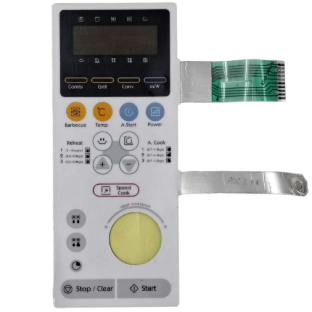 картинка Daewoo 3518505940 Сенсорная панель СВЧ, микроволновой печи KOC-960P на русском от магазина Интерком-НН