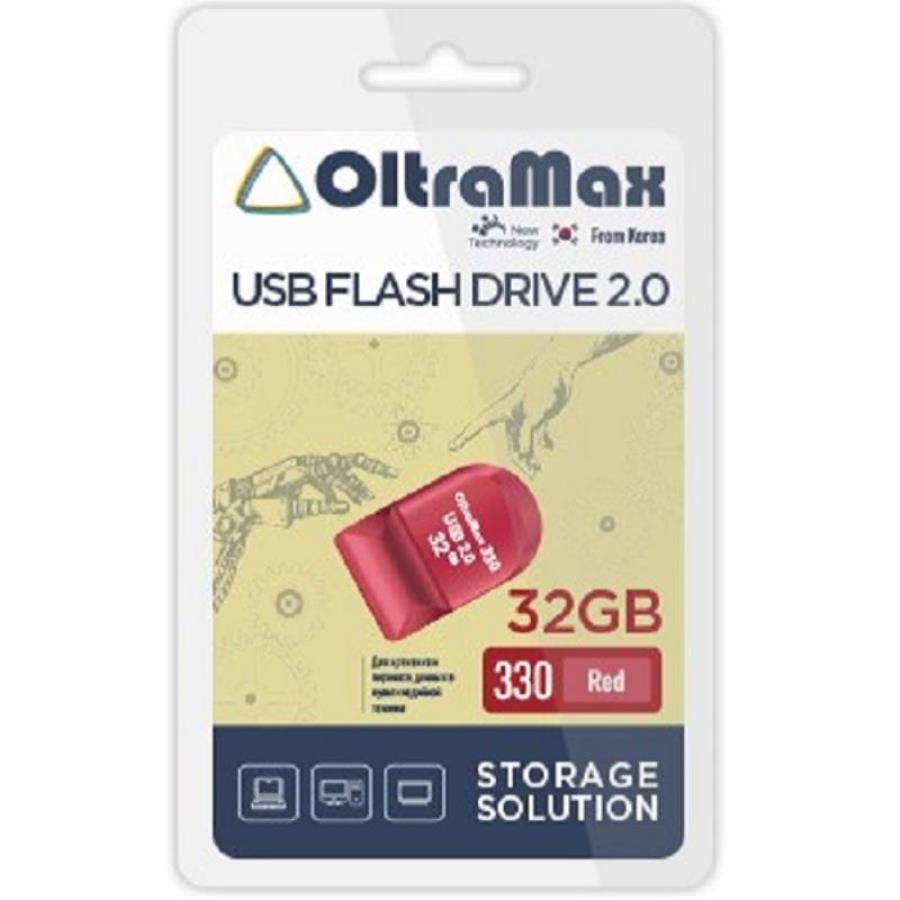 картинка Память USB 32Gb OltraMax 330 красный (OM-32GB-330-Red) от магазина Интерком-НН