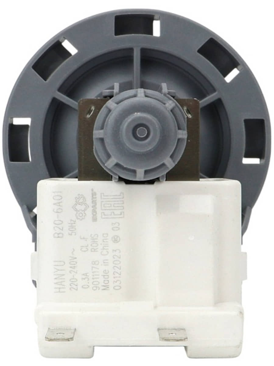 картинка Hanyu 9011178 (B20-6A01) сливной насос (помпа) 30Вт, 0.3A для стиральной машины Bosch, Beko  от магазина Интерком-НН