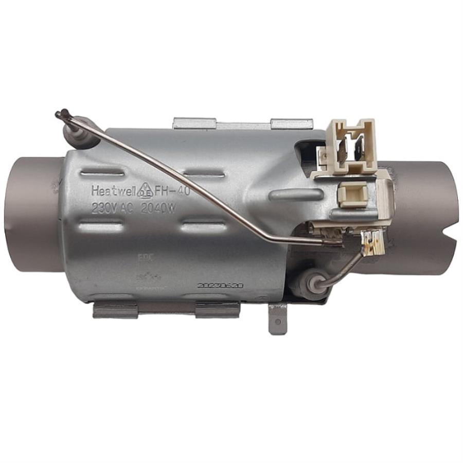 картинка Heatwell 484000000610 Тэн проточный 2040Вт D=40мм, L=145мм для посудомоечных машин Candy, Gorenje    от магазина Интерком-НН