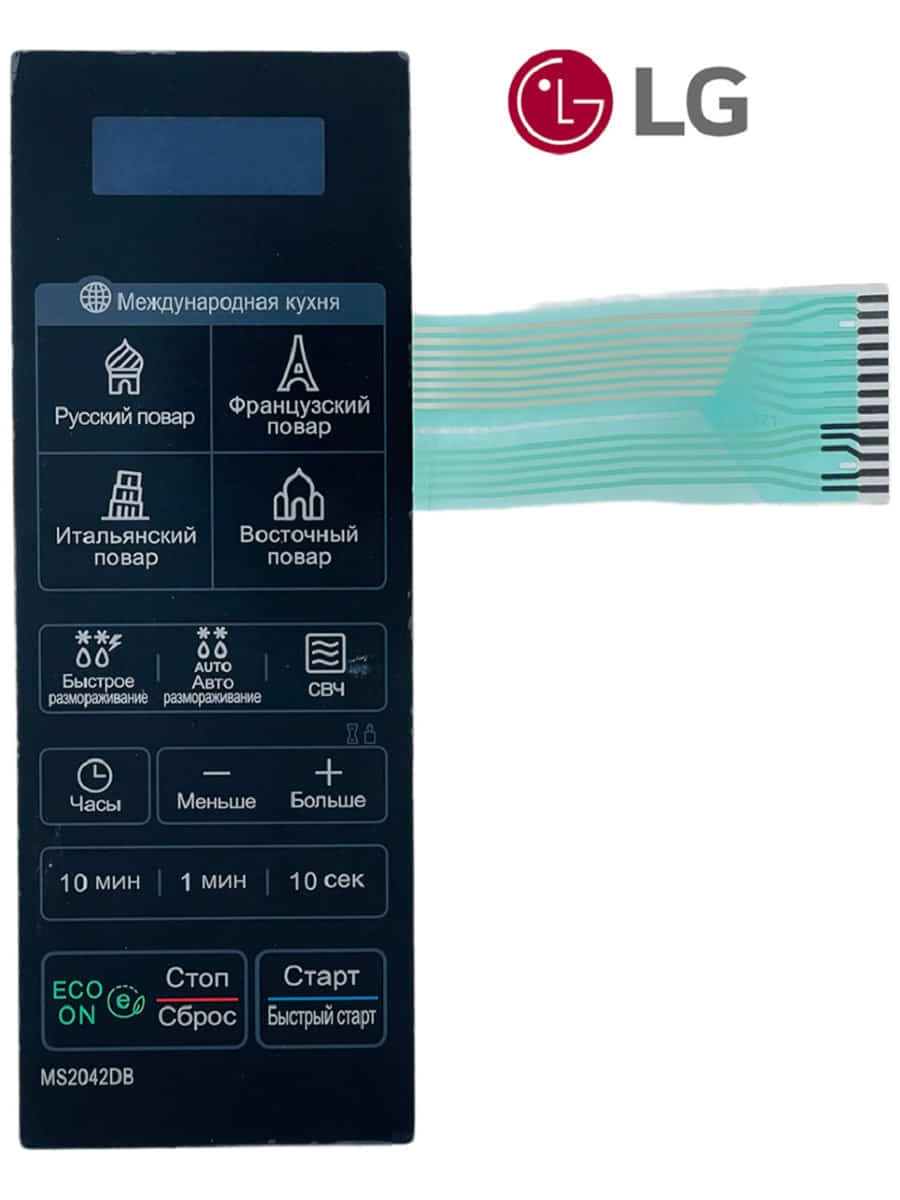 картинка LG MFM62977108 Сенсорная панель управления СВЧ MS20B46DB черный от магазина Интерком-НН