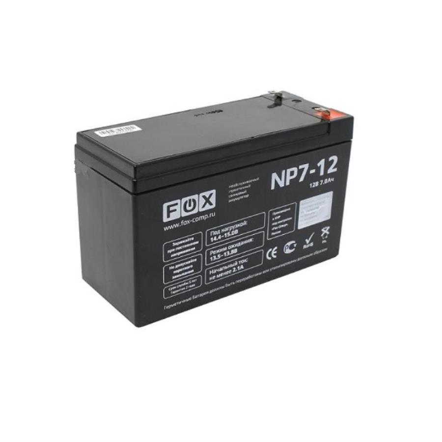 картинка FOX 7 А/ч 12В Аккумуляторная батарея для ИБП  от магазина Интерком-НН